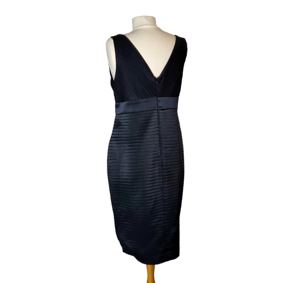 DRESSBARN Tiered Cocktail Black Dress Womens size 14 - Picture 3 of 5